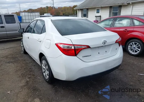 2015 Toyota Corolla Le z USA, uszkodzony, nr VIN 2T1BURHEXFC459052